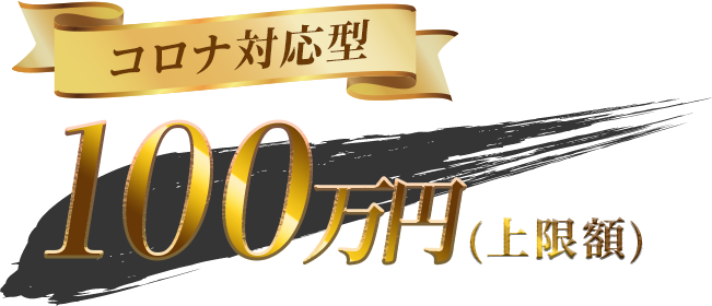 【コロナ対応型】100万円(上限額)